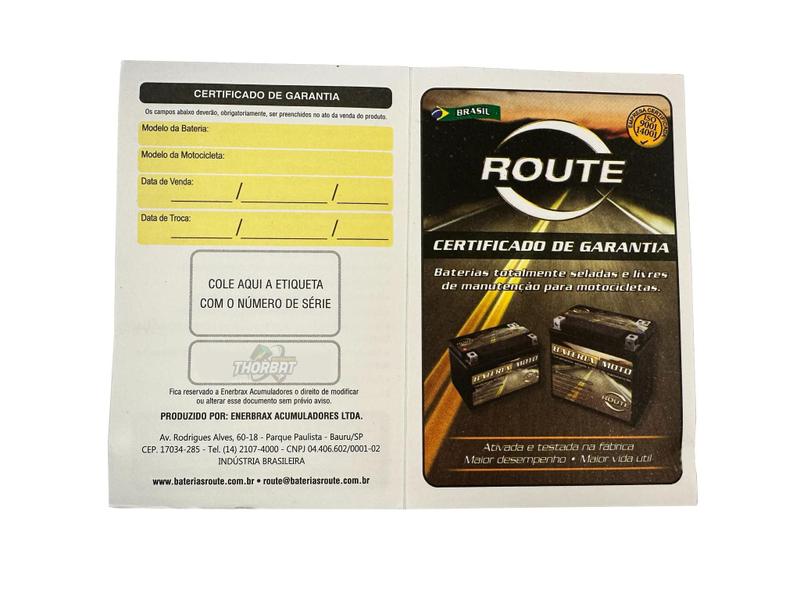 Bateria Kawasaki Ninja Zx 9r 12v 8ah Route YTX9-BS - Bateria de